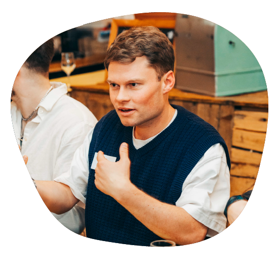 Person speaking at event